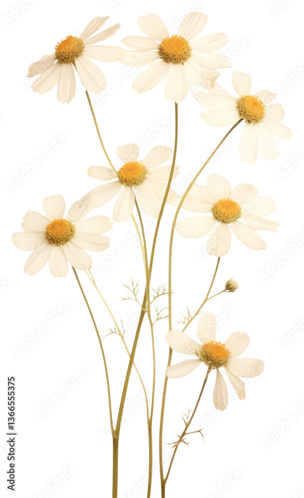 Fototapeta premium PNG Dried flower flowers background daisies.