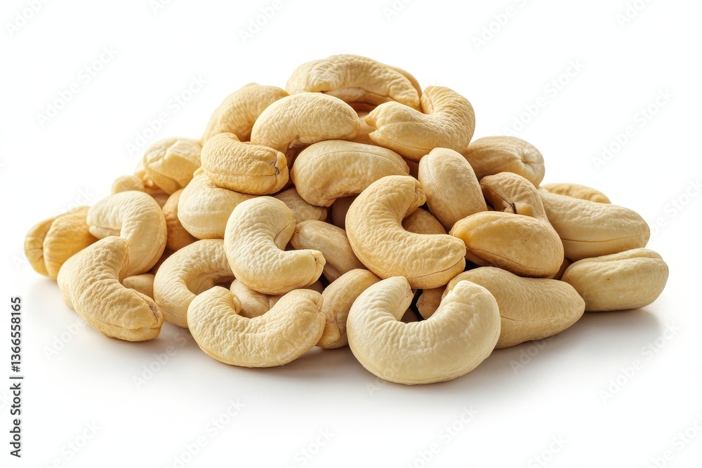 Pile of cashews on white background (6) Pile of cashews on white background (6)