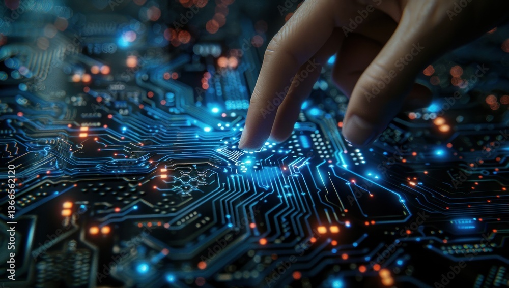 Obraz premium Digital Circuitry: The Future of Technology