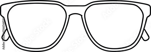 sunglass line art drawing, sunglass coloring book page