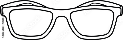 sunglass line art drawing, sunglass coloring book page
