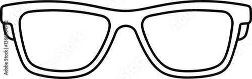 sunglass line art drawing, sunglass coloring book page