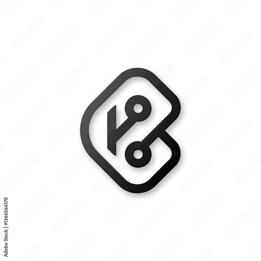 Monochrome Minimal Circuit Tech Logo with PNG Transparent Background Monochrome Minimal Circuit Tech Logo with PNG Transparent Background