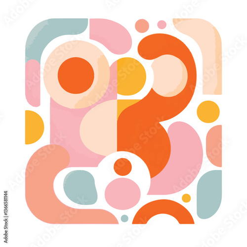 A warm, artistic illustration of a couple embracing, created in an abstract modern style. The artwork uses soft, organic shapes and earthy tones, capturing love, intimacy, and emotional connection.