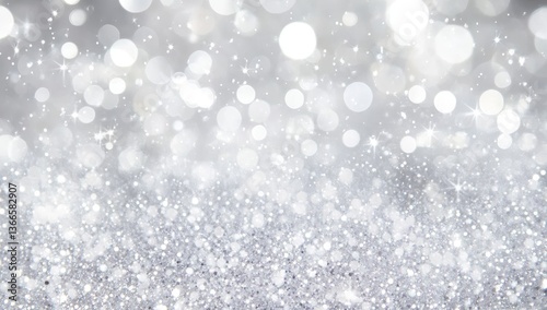 Silver Sparkle Festive Background