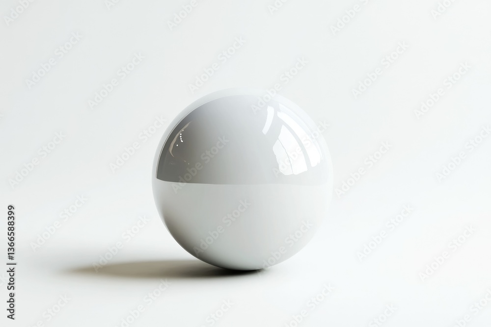 Minimalist White Sphere in Studio Lighting Simple Concept Graphic Resource Minimalist White Sphere in Studio Lighting Simple Concept Graphic Resource