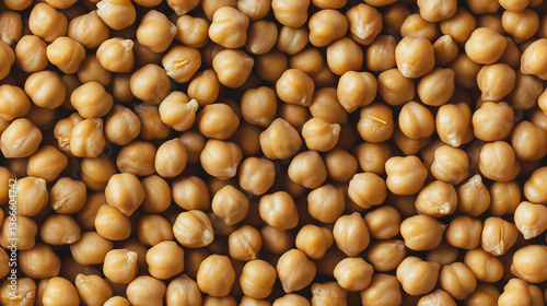 AI generated photorealistic seamless pattern of chickpeas