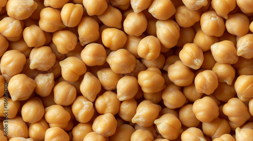 AI generated photorealistic seamless pattern of chickpeas