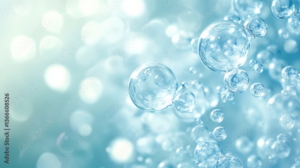 Delicate Transparent Bubbles in Light Delicate Transparent Bubbles in Light