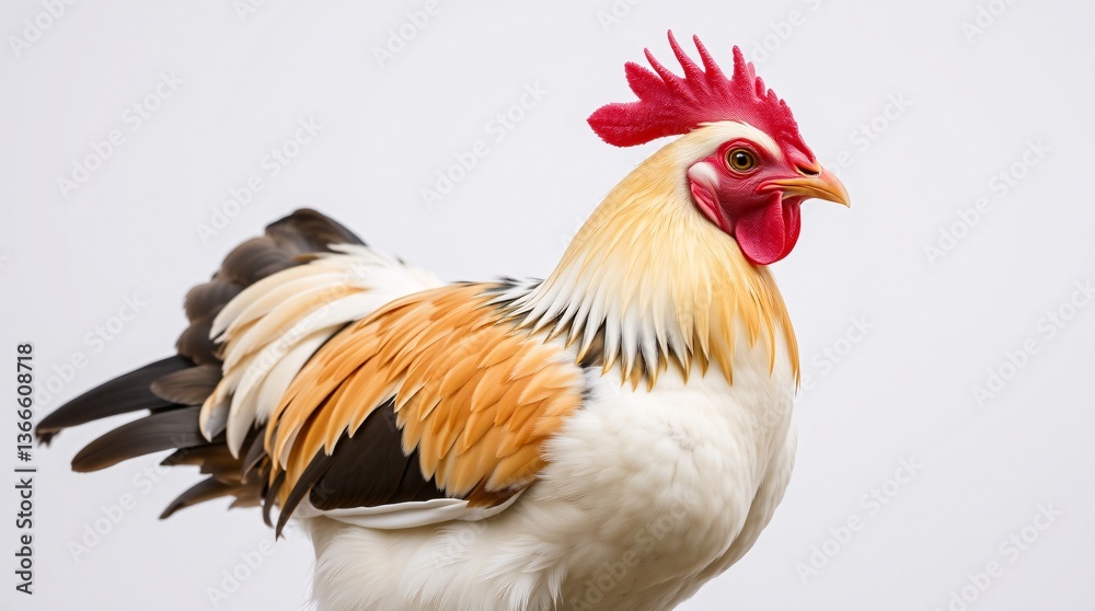 Fototapeta premium Majestic Chicken Portrait in Natural Light - High-Resolution Wide Shot