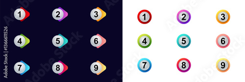 Bullet point icons designed as list markers. ideal for checklists and step-by-step guides.