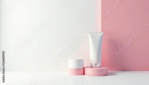 Wallpaper Mural Clean, minimalist white backdrop for cosmetics , shadowless, high-resolution, photography Torontodigital.ca