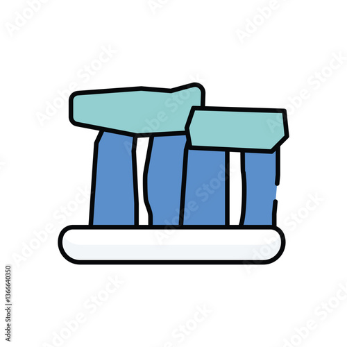 Stonehenge vector icon stock illustration