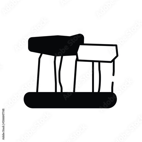 Stonehenge vector icon stock illustration