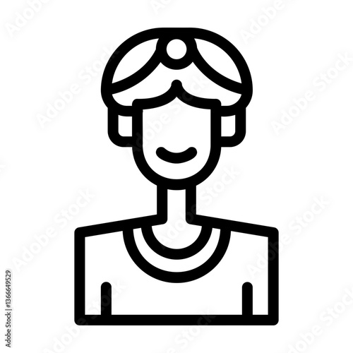 Indian people Line Icon