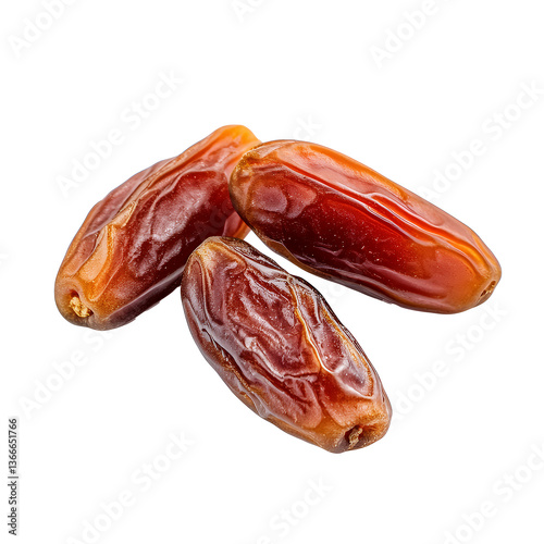 Wallpaper Mural Close up shot of three ripe medjool dates isolated transparent background delicious sweet fruit Torontodigital.ca