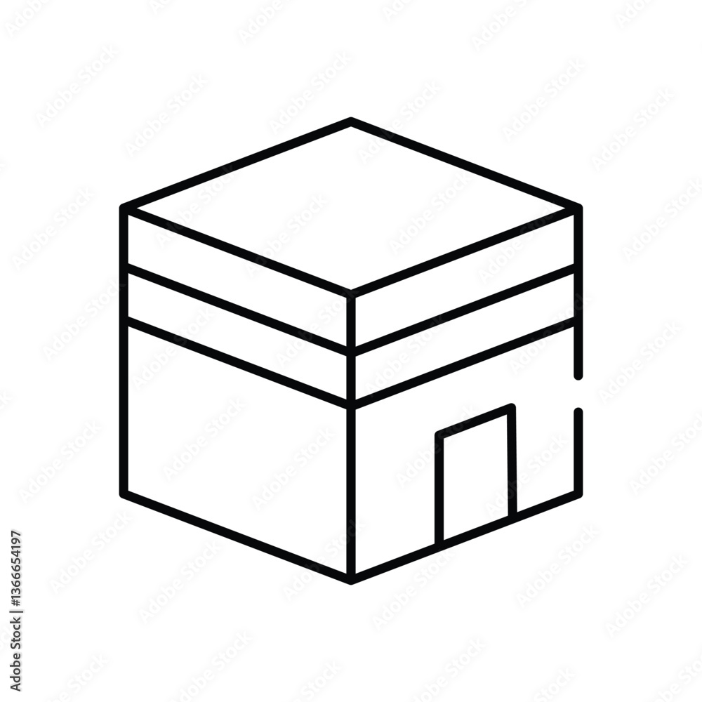 Mecca vector icon stock illustration Mecca vector icon stock illustration