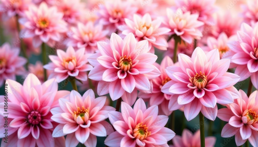 Soft pastel dahlia petals, repeating motif, delicate design , wedding, soft Soft pastel dahlia petals, repeating motif, delicate design , wedding, soft