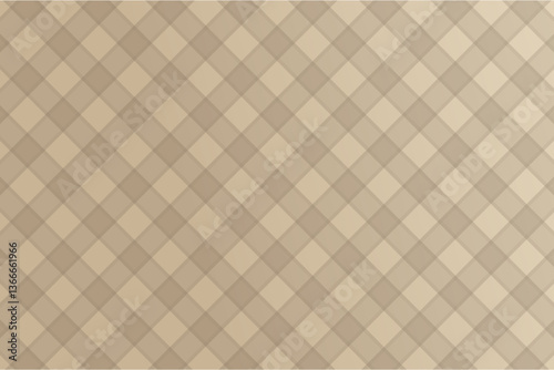 Beige Diagonal Plaid Pattern
