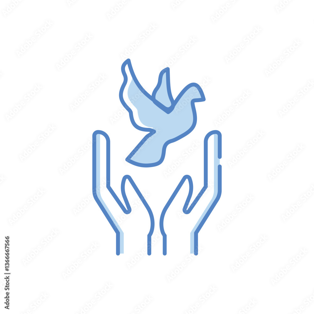 Obraz premium Freedom Vector icon