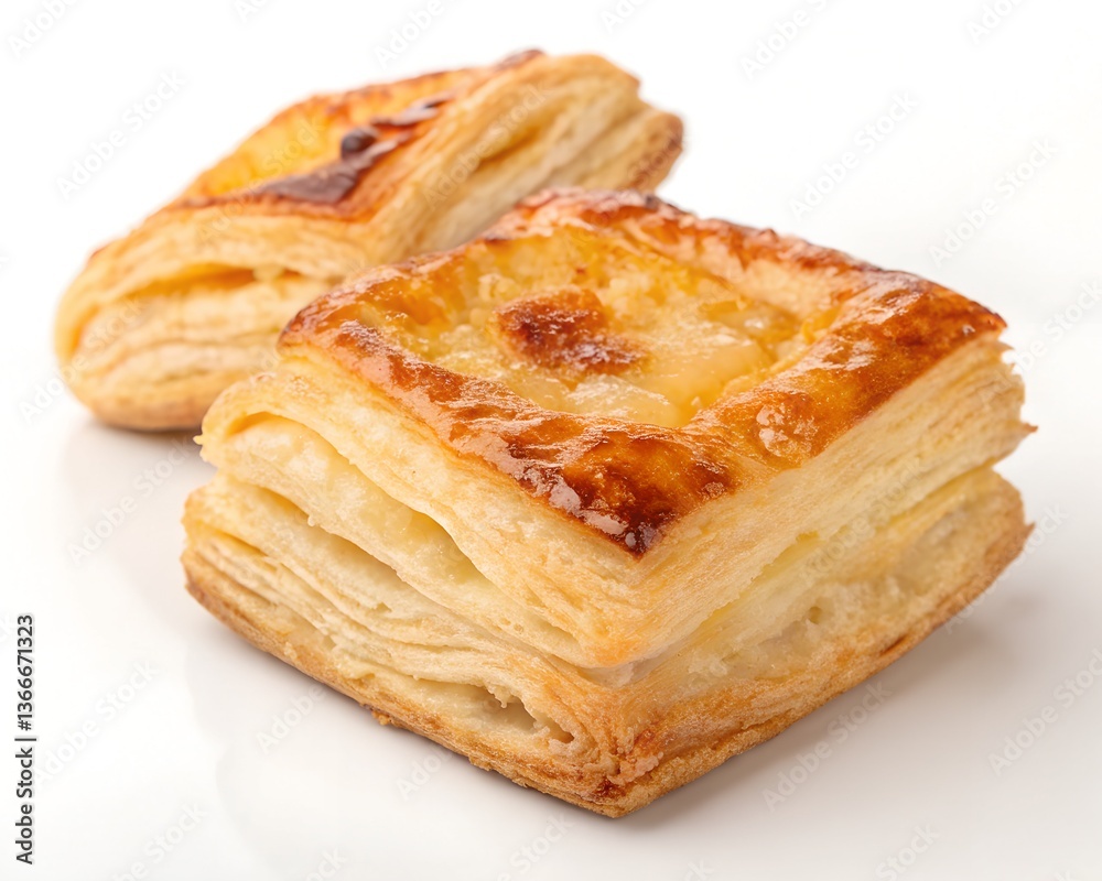 puff pastry desert on white background, puff pastry puff pastry desert on white background, puff pastry