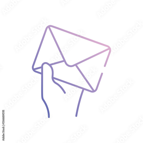 Declarations vector icon stock illustration