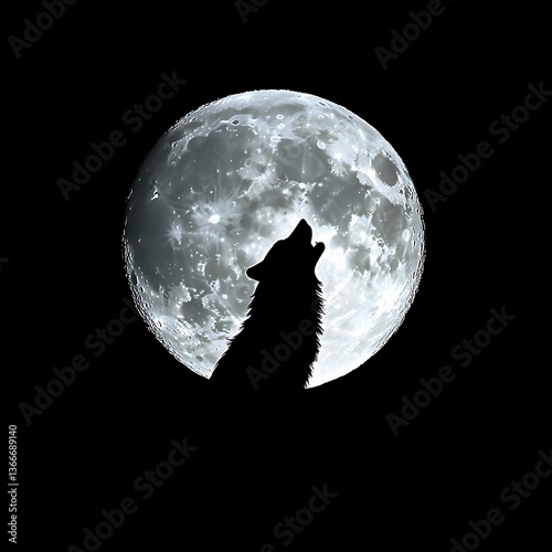 Wolf Howls at the Full Moon.