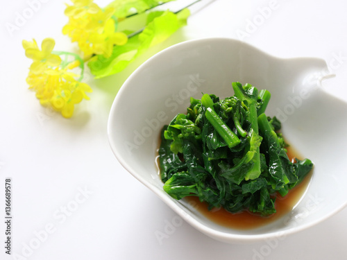 菜の花の辛し和え