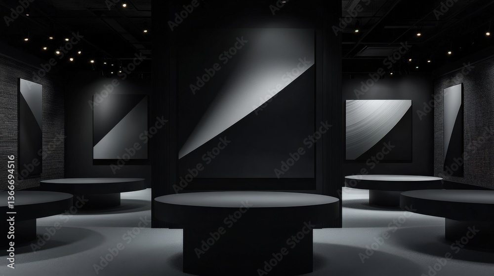 Fototapeta premium Modern Art Gallery Interior Design