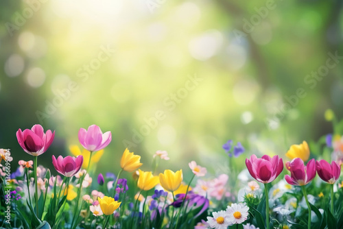 spring flowers background