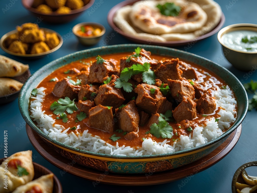 Lamb Vindaloo: India’s Fiery Fusion of Portuguese & Goan Flavors, Featuring Tender Meat, Bold Spices & a Tangy Kick That Defines This Iconic Curry Lamb Vindaloo: India’s Fiery Fusion of Portuguese & Goan Flavors, Featuring Tender Meat, Bold Spices & a Tangy Kick That Defines This Iconic Curry