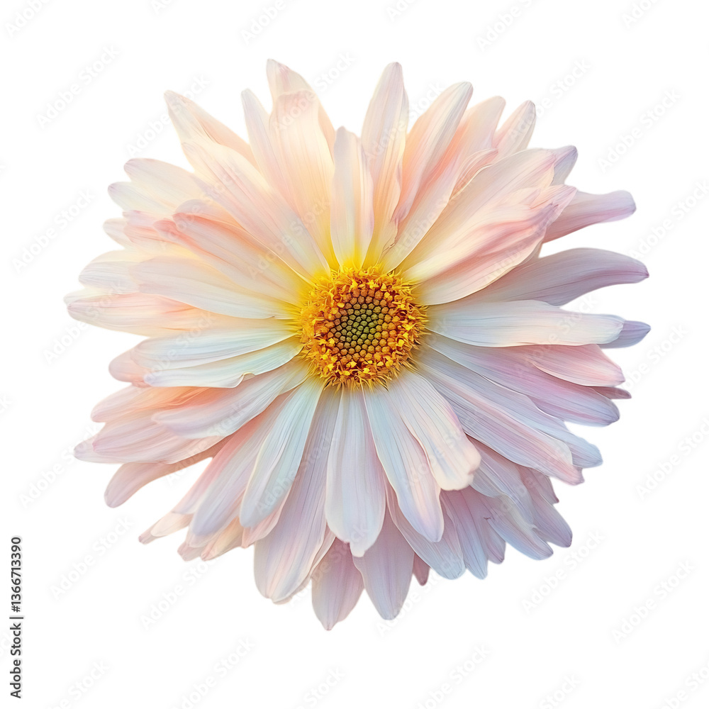 A Soft Pink Gerbera Daisy with Wide Delicate Petals Isolated on Transparent Background A Soft Pink Gerbera Daisy with Wide Delicate Petals Isolated on Transparent Background