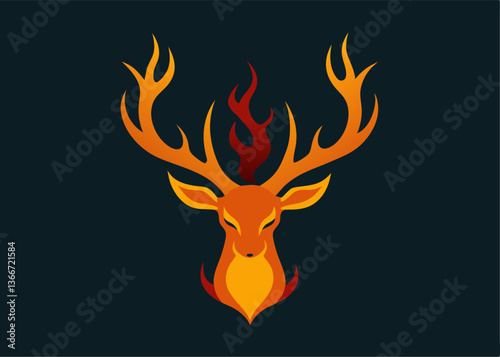 Cute Cartoon Reindeer in Christmas Sweater – Vector Illustration, Clipart & Line Art, ute Christmas reindeer in a festive sweater – vector illustration, perfect for digital products & prints.