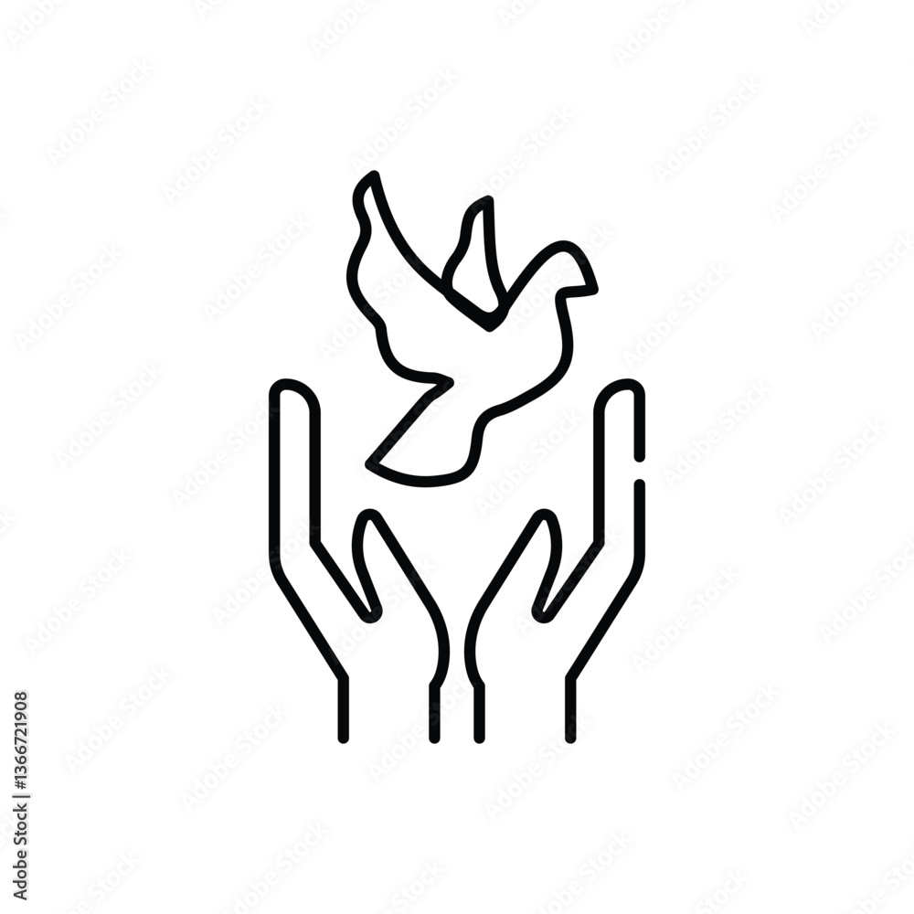 Obraz premium Freedom Vector icon