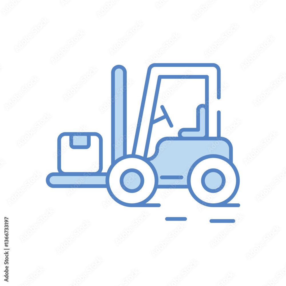 Forklift vector icon stock illustration Forklift vector icon stock illustration