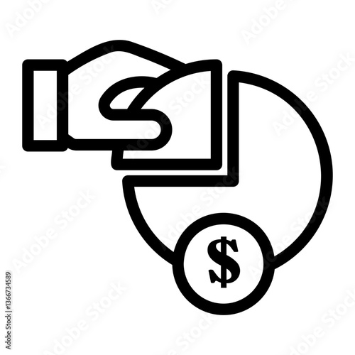 down payment Line Icon