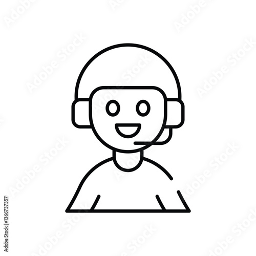 Call Center vector icon stock illustration