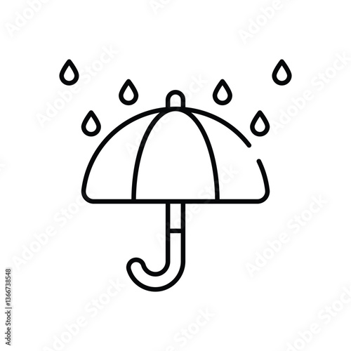 Keep Dry vector icon stock illustration
