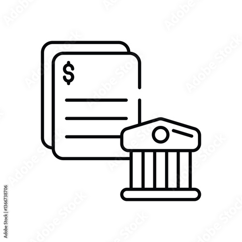 Statment vector icon stock illustration