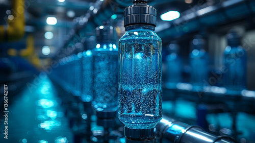 Futuristic Water Desalination Plant Using Solar Energy with Glass Pipes

