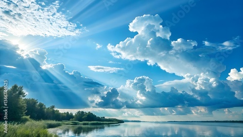 clouds over the sea