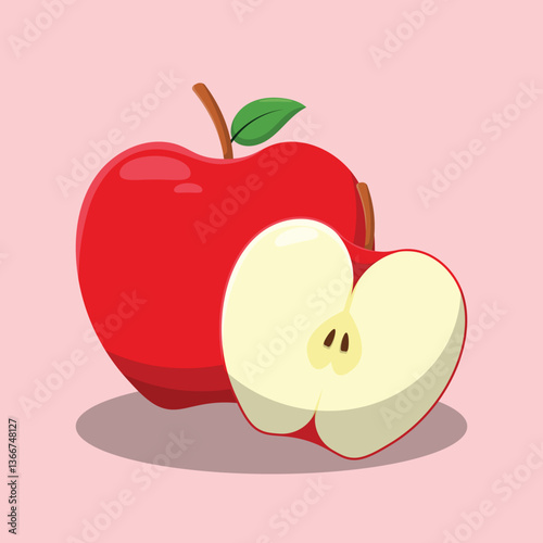 illustration of apple, the tropical fruit