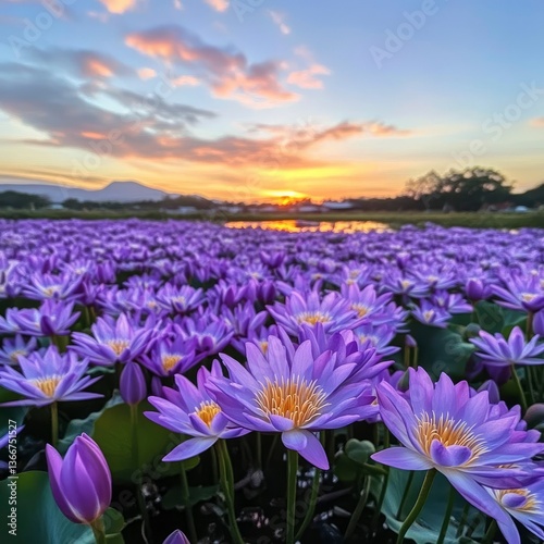 Spring equinox celebration tulip blooms flourish in nature's vibrant landscape