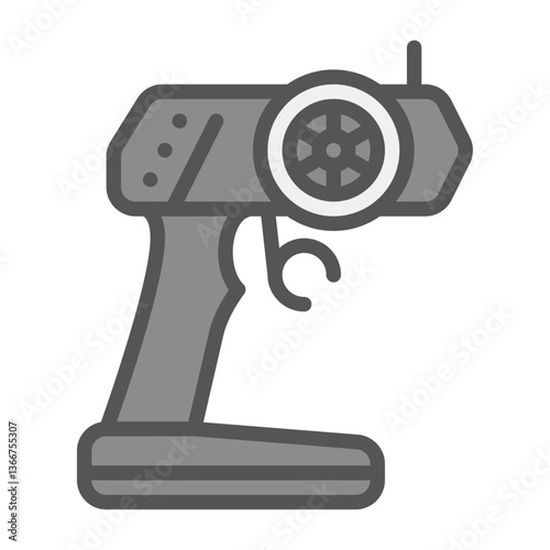 Remote Control filled outline icon, Remote Control color line illustration