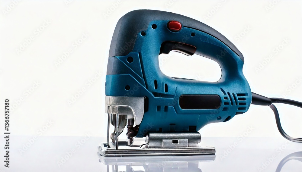 Naklejka premium Jigsaw Power Tool for Woodworking Carpentry and Home Renovation Projects