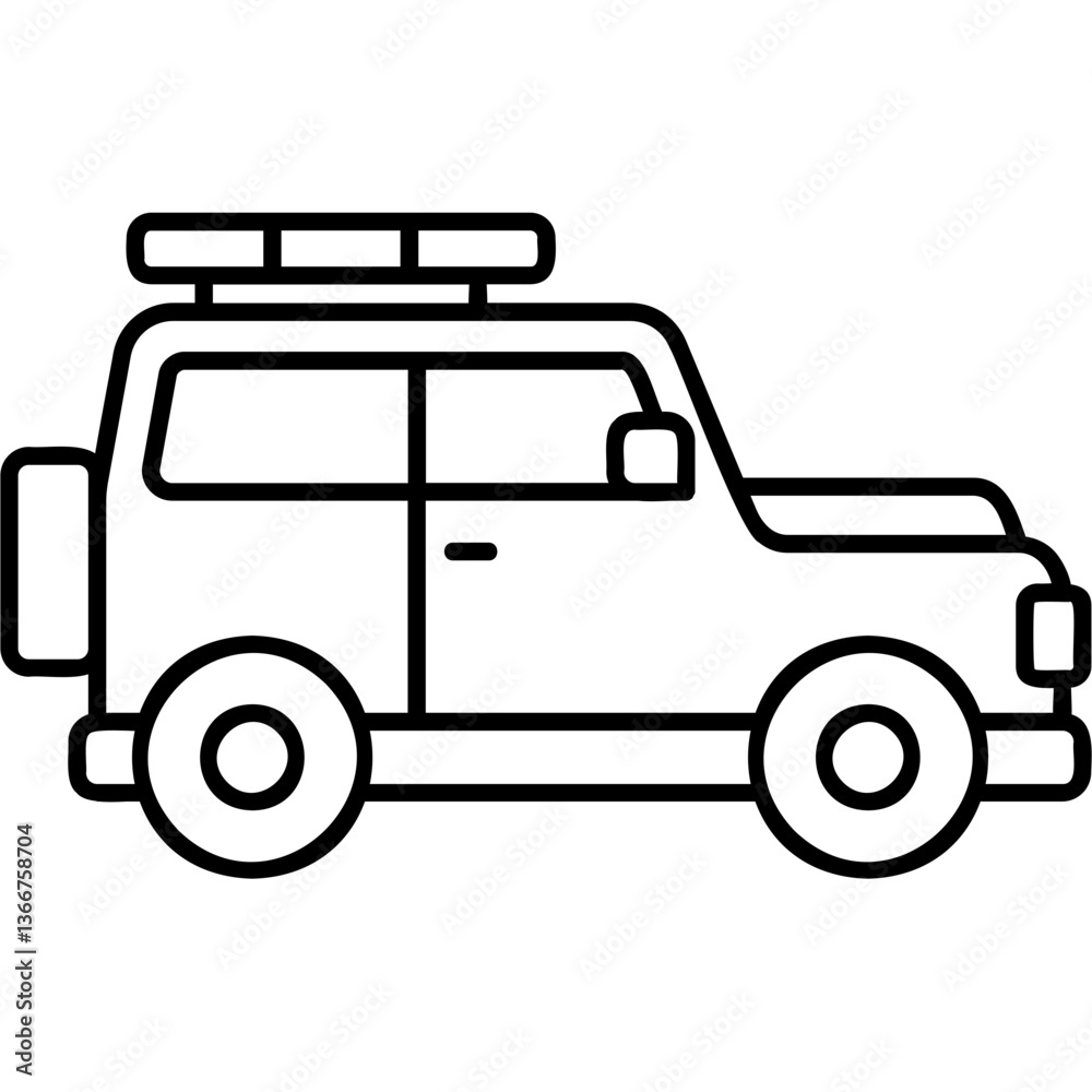 Fototapeta premium Off Road Vehicle Icon