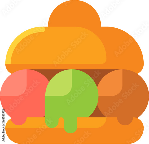 brioche Illustration on a white background.