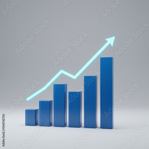 Financial Growth Chart with Blue Bars Free Download Financial Growth Chart with Blue Bars - GFXLoad