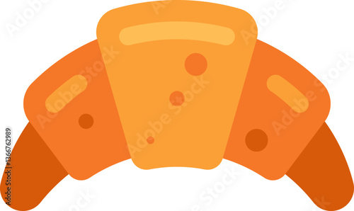 croissant Illustration on a white background.