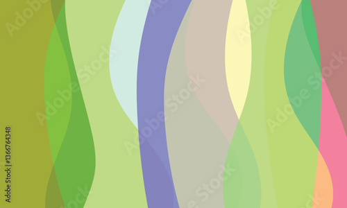 abstract colorful wave shape backgound